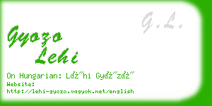 gyozo lehi business card